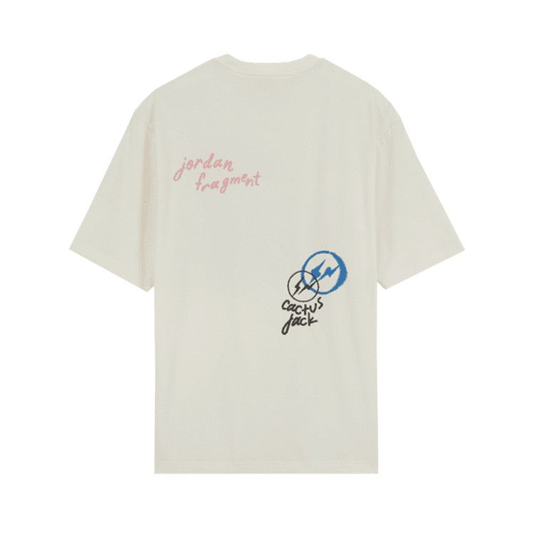 Air Jordan x Travis Scott x Fragment Shorts-Sleeve T-Shirt White