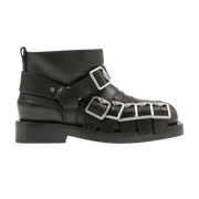 Burberry Wmns Leather Strap Boot 'Black'