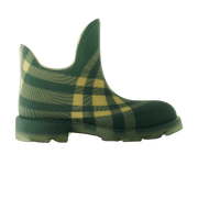Burberry Marsh Checked Ankle Boots Green