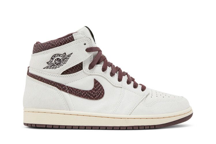 NIKE AIR JORDAN 1 HIGH X A MA MANIÉRE Off White AND BURGUNDY