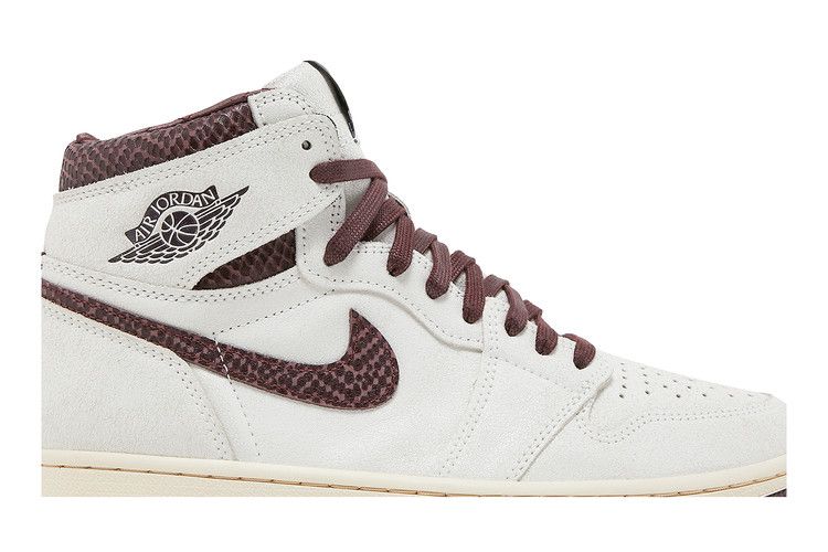 NIKE AIR JORDAN 1 HIGH X A MA MANIÉRE Off White AND BURGUNDY