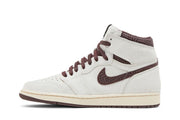 NIKE AIR JORDAN 1 HIGH X A MA MANIÉRE Off White AND BURGUNDY