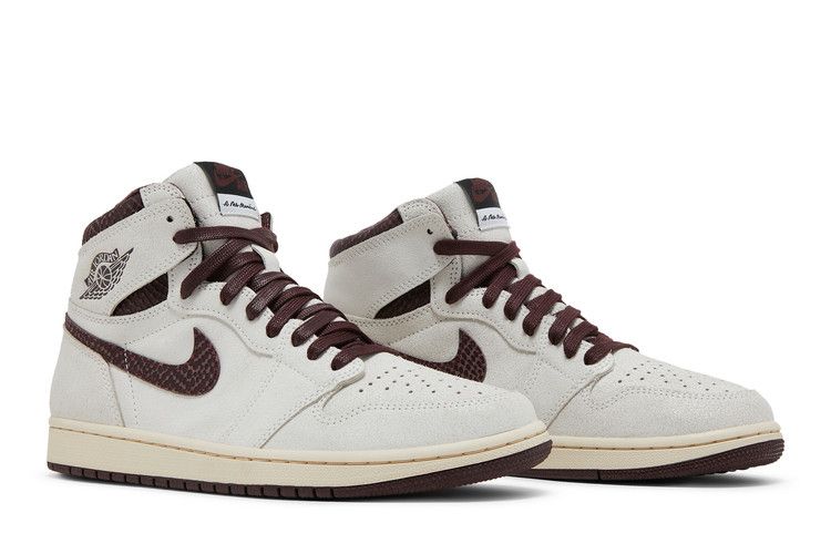 NIKE AIR JORDAN 1 HIGH X A MA MANIÉRE Off White AND BURGUNDY