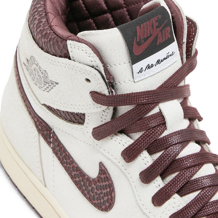 NIKE AIR JORDAN 1 HIGH X A MA MANIÉRE Off White AND BURGUNDY