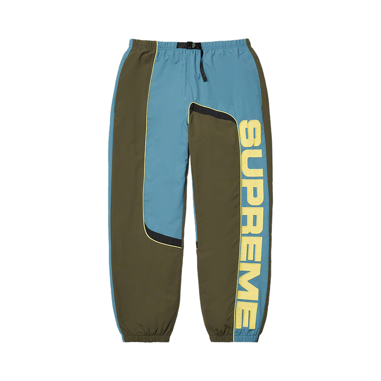 Supreme S Paneled Belted Track Pant Olive
