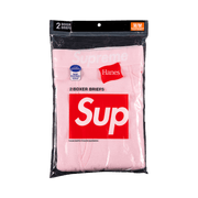 Supreme x Hanes Boxer Briefs (2 Pack) Pink