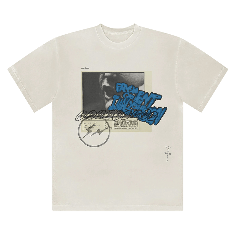 Cactus Jack by Travis Scott For Fragment Manifest T-Shirt White