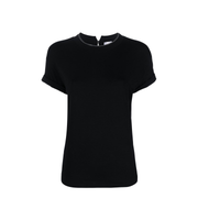 Monili-Detailed Cotton T-Shirt