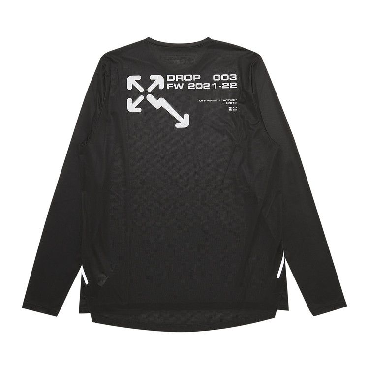 Off-White Active Long-Sleeve T-Shirt Black/Orange