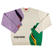 Supreme Faces Sweater Cream