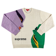 Supreme Faces Sweater Cream