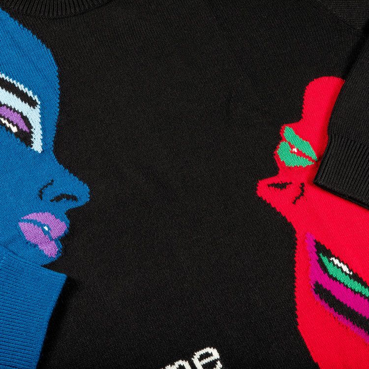 Supreme Faces Sweater Black