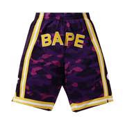 BAPE Color Camo Wide Basketball Shorts Purple
