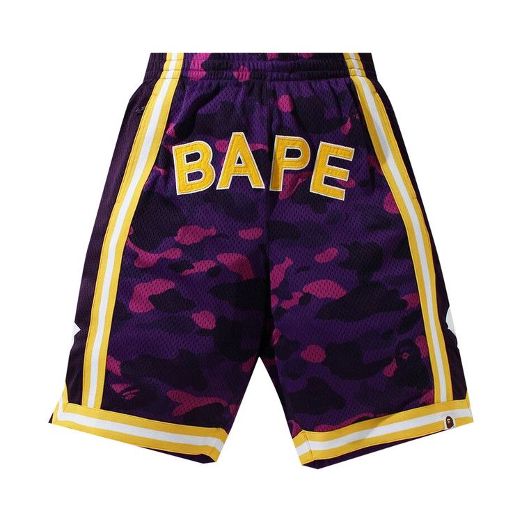 BAPE Color Camo Wide Basketball Shorts Purple