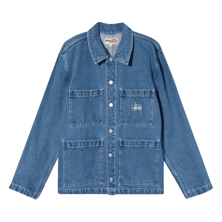 Stussy Denim Chore Jacket Blue
