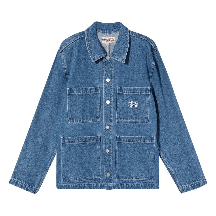 Stussy Denim Chore Jacket Blue