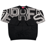 Supreme Chenille Logo Sweater Black