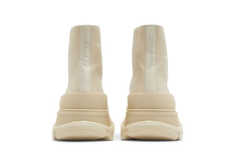 Alexander McQueen Tread Slick Boot Beige Leather