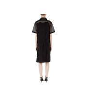 Black Mesh Design Dress