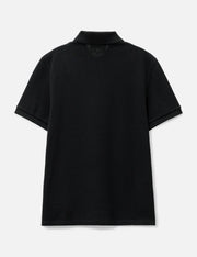 AMI PARIS Organic Cotton Regular Fit Polo T-Shirt (Black)