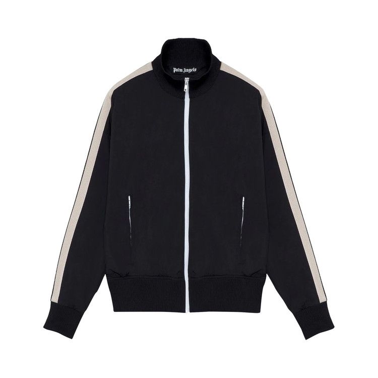 Palm Angels Curved Logo Track Jacket Black/White