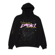 Sp5der P*nk Hoodie Black