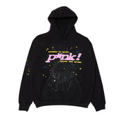 Sp5der P*nk Hoodie Black