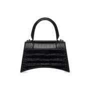 Balenciaga Hourglass Small Top Handle Bag Black