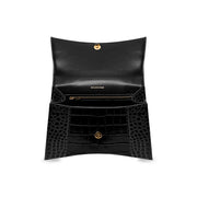 Balenciaga Hourglass Small Top Handle Bag Black