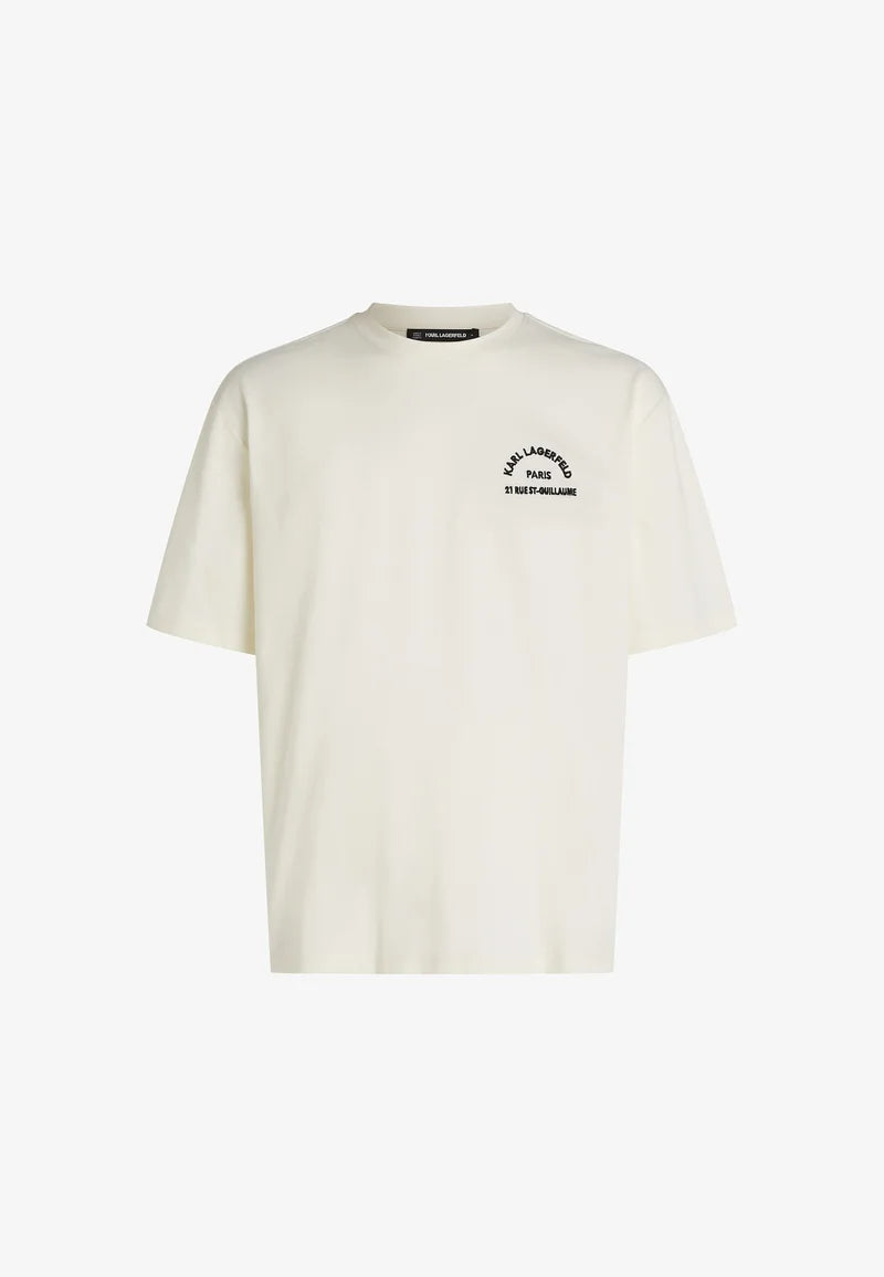 KARL LAGERFELD RUE ST-GUILLAUME - Print T-shirt - cannoli cream