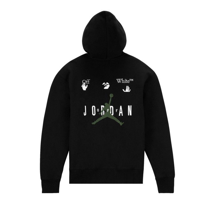 Air Jordan x Off-White MJ Hoodie Black/White/Forest Green