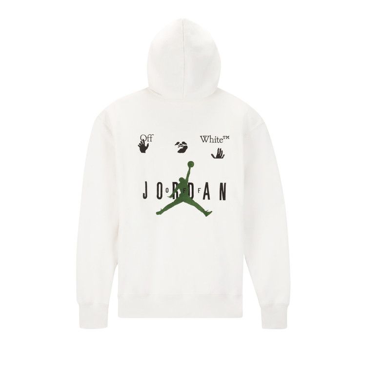 Air Jordan x Off-White MJ Hoodie White/Black/Forest Green