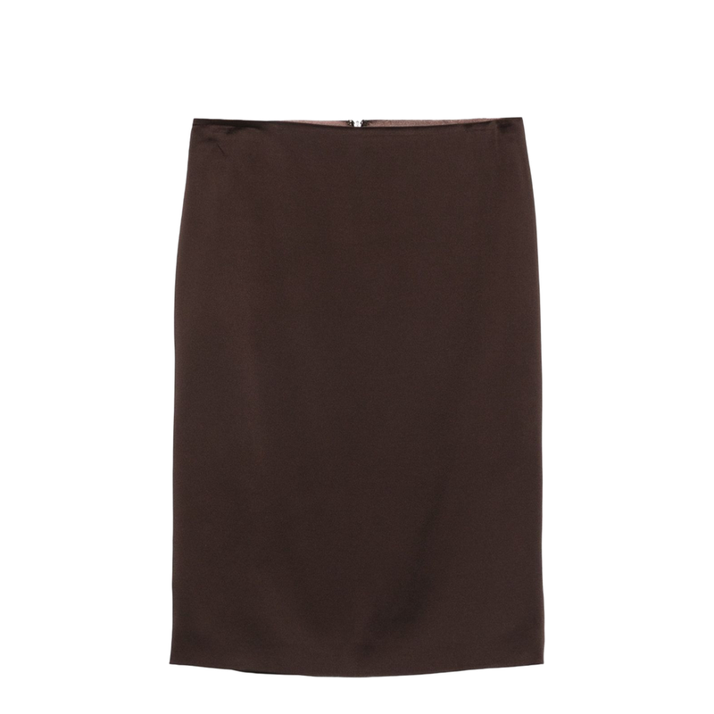 Satin Midi Skirt