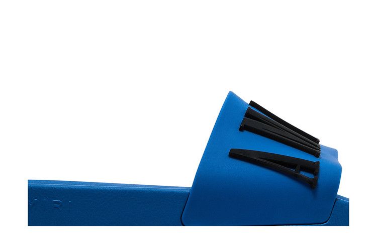 Amiri Rubber Classic Logo Pool Slide Blue