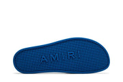Amiri Rubber Classic Logo Pool Slide Blue