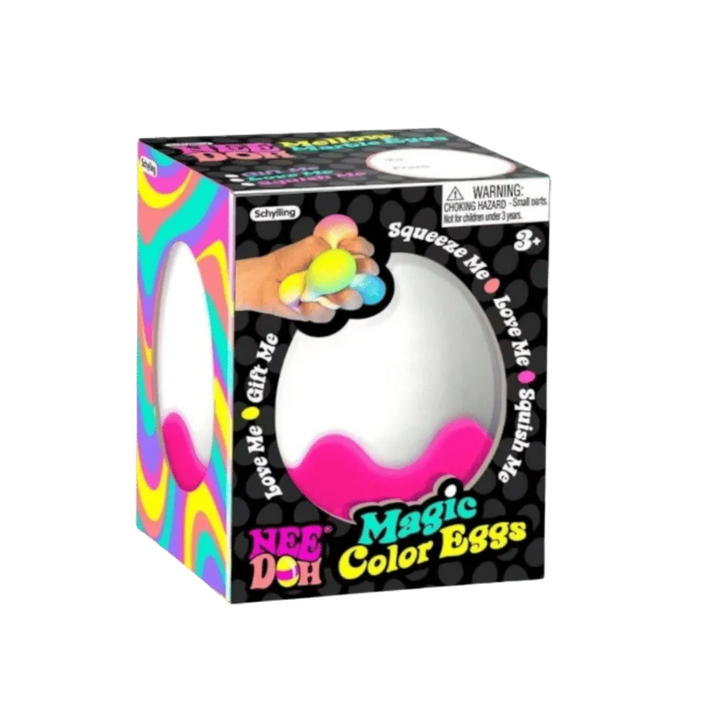 NeeDoh Magic Color Egg Squishy Fidget Toy Pink
