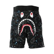 BAPE Space Camo Shark Sweat Shorts Black