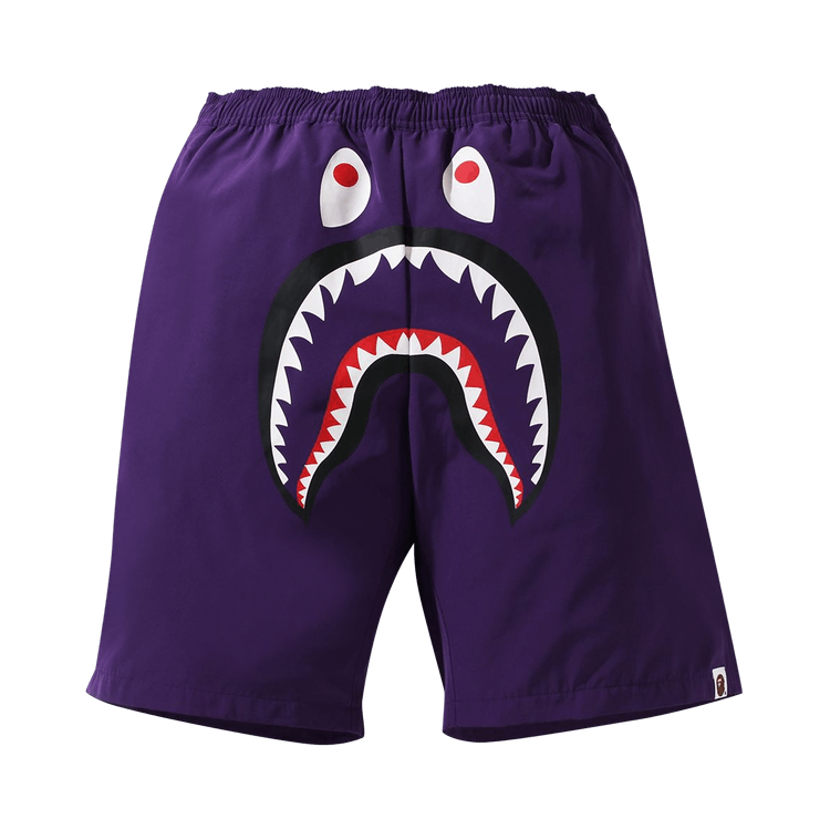 BAPE Shark Beach Shorts Purple