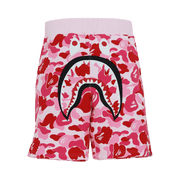 BAPE Big ABC Camo Shark Sweat Shorts Pink