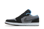 Air Jordan 1 Low Crater Black University Blue
