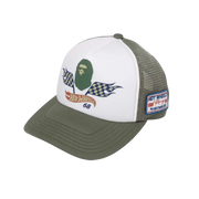 BAPE x Hot Wheels Mesh Cap Olive Drab