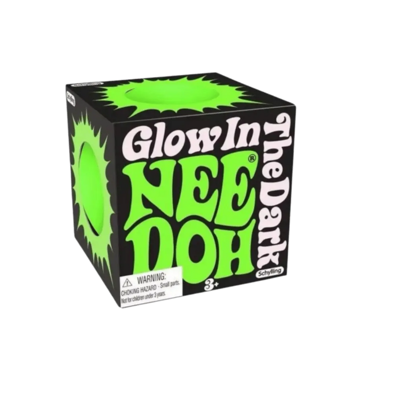 NeeDoh Glow in the Dark Squishy Fidget Toy Green