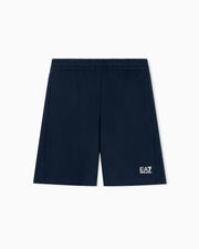 EA7 Side pocket shorts in cotton with drawstring Core Identity