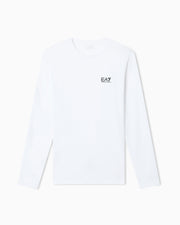 EA7 Crew neck t-shirt Core Identity in cotton with long sleeves