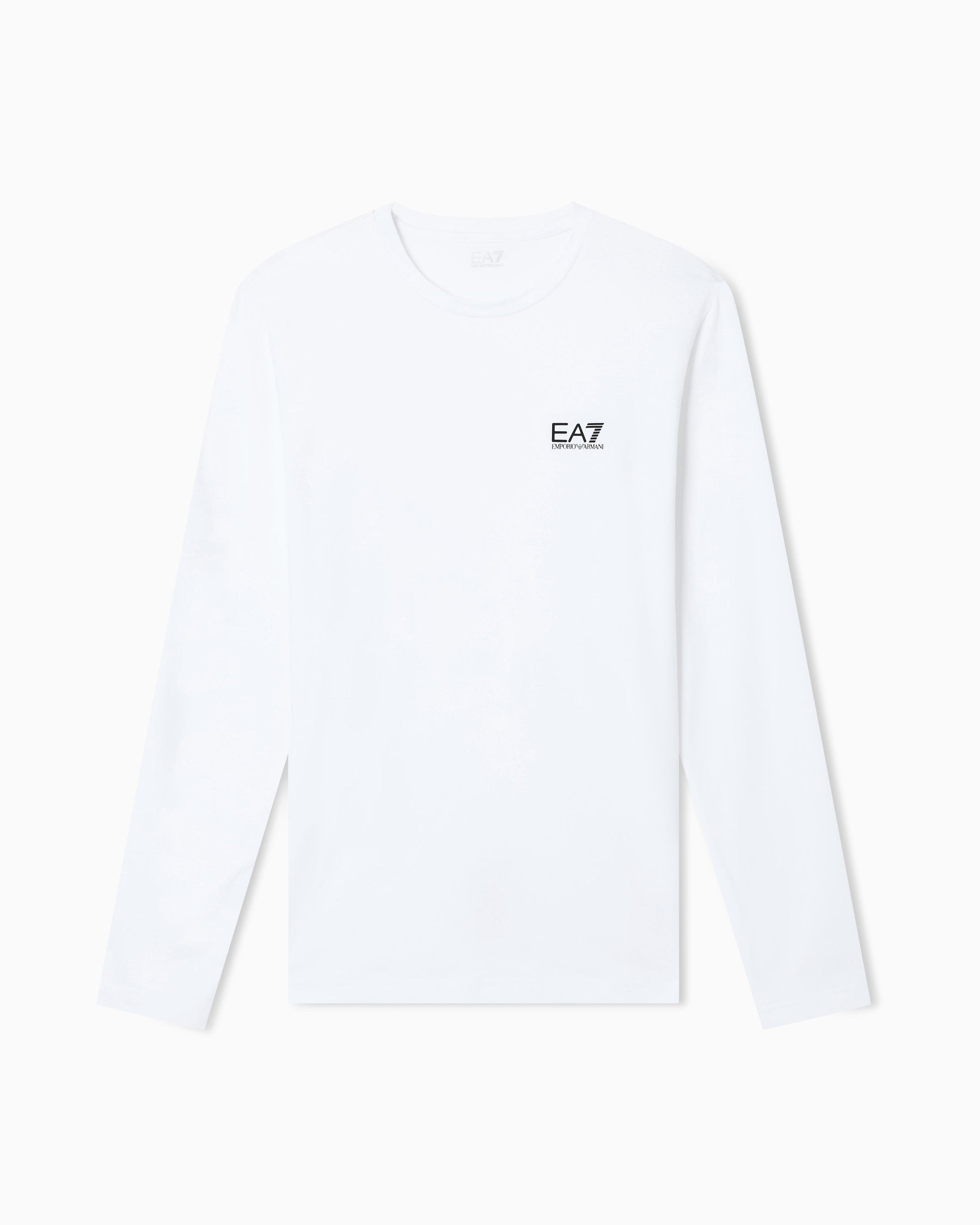 EA7 Crew neck t-shirt Core Identity in cotton with long sleeves