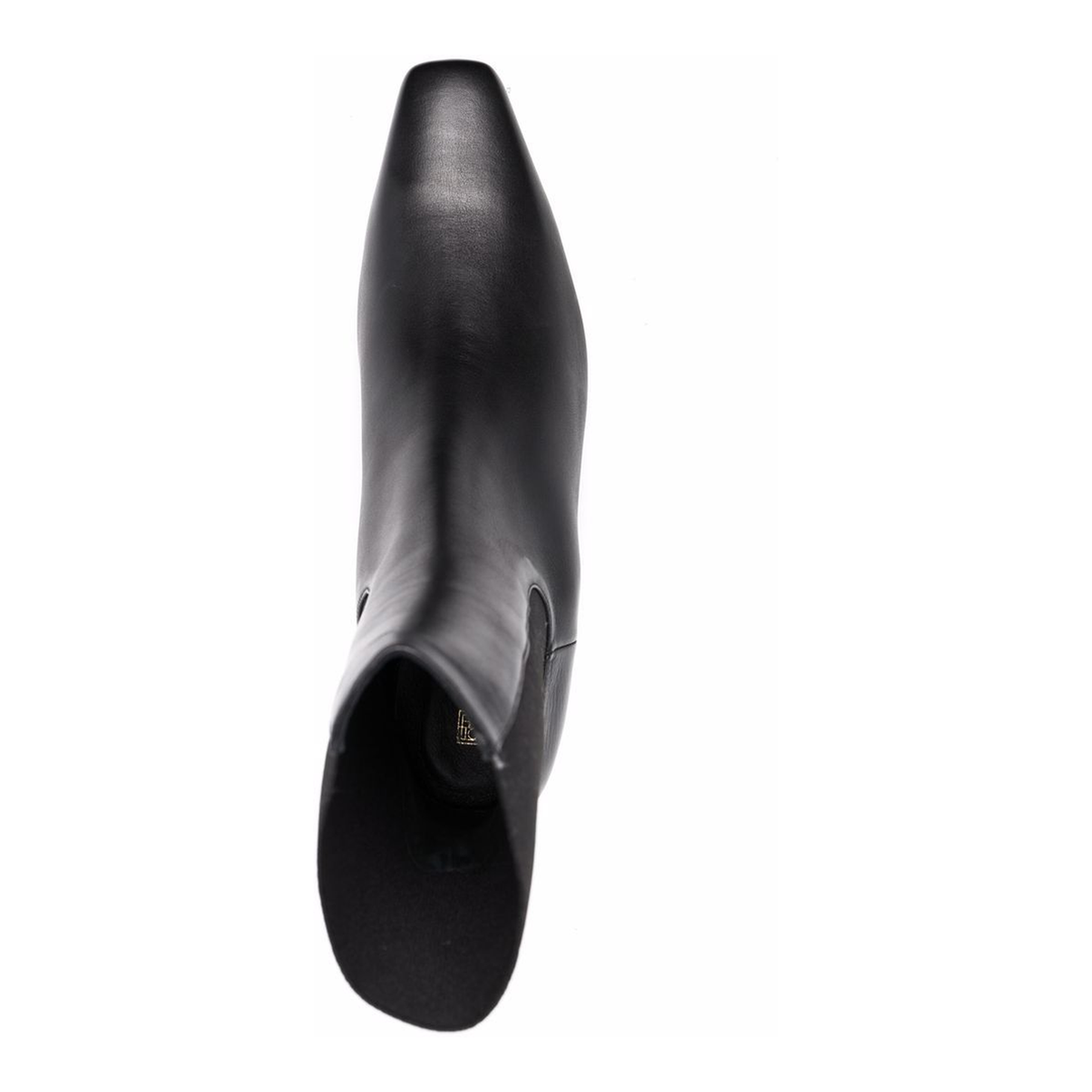 Mid Heel Leather Boots