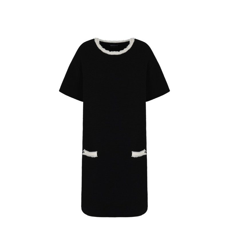 Ottoman Fabric Dress with Fringed Details
