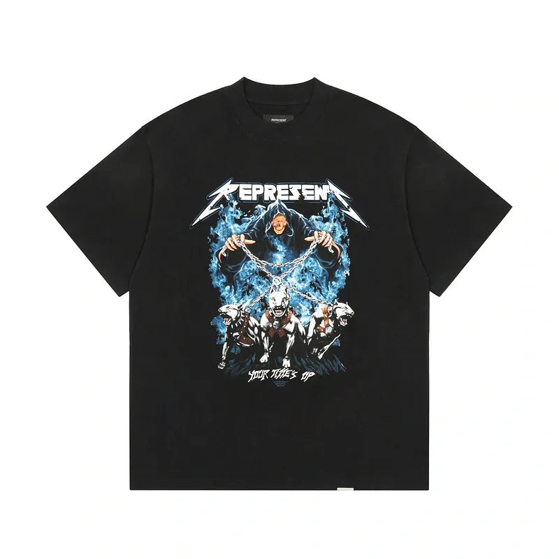 Represent Your Time Is Up T-Shirt Black