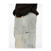Destroyed Denim Cotton Jeans