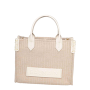 B-Army Small Monogrammed Canvas and Leather Tote Bag
